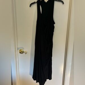 DKNY Pure Black Wrap Dress